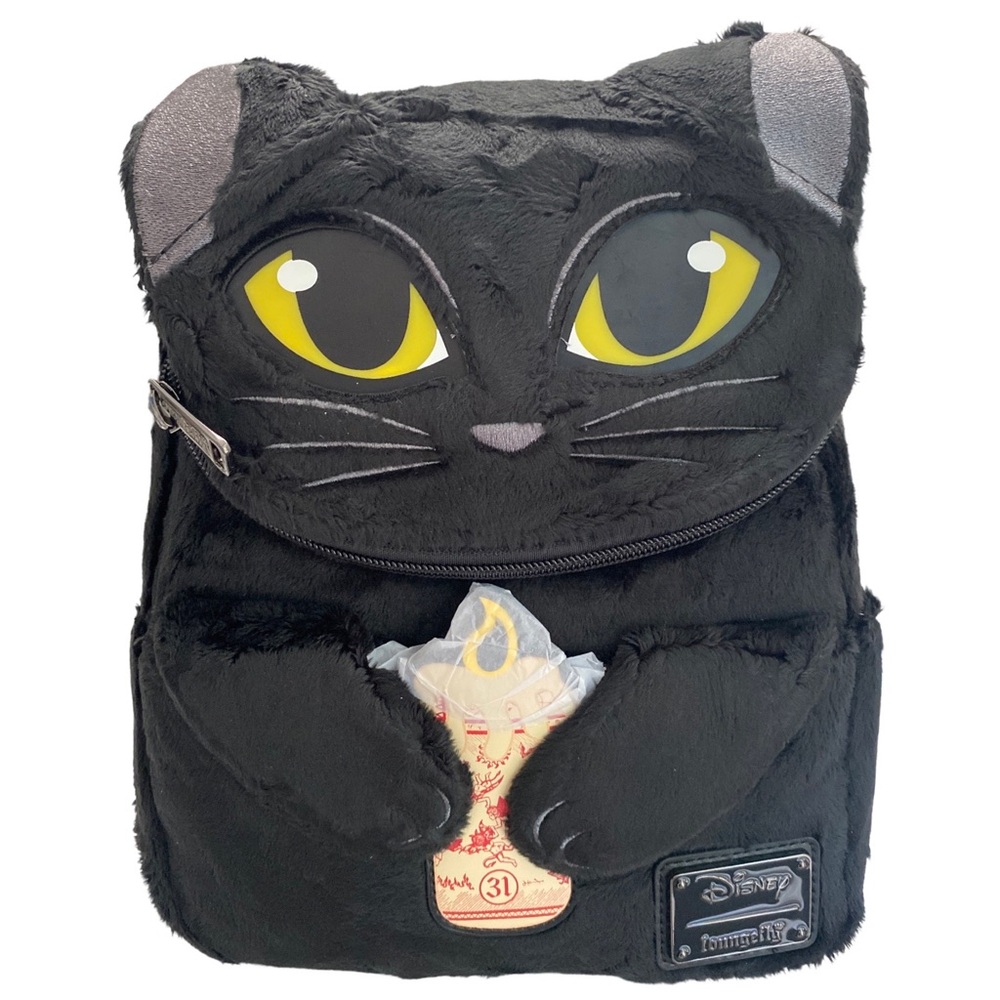 Hocus Pocus Loungefly Binx Black Cat Plush Disney Mini Backpack Candle NWT - Picture 12 of 12